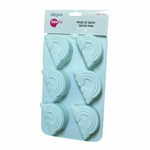 SIL001064 Molde Silicon Arcoíris 6 Cav SIL001064 Molde Silicon Arcoíris 6 Cav