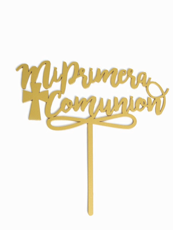 BAKEDARLING BDLG-039 Mi Primera Comunión Cruz  Gold