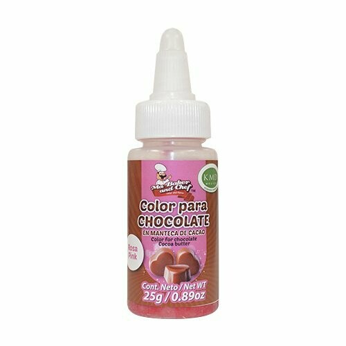 CH11-025 Color Chocolate En Manteca De Cacao Rosa 25g