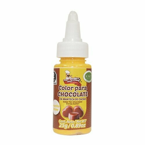 CH01-025 Color Chocolate En Manteca De Cacao Amarillo 25g