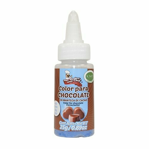 CH02-025 Color Chocolate En Manteca De Cacao Azul Cielo 25g