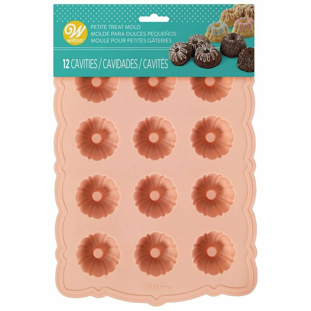 WILTON 2105-4058 Molde Silicon Mini Dulces 12 Cav.