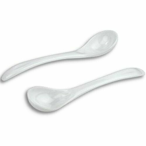 DPB8WH Cucharita 8X2X1.3 Cms Blanca