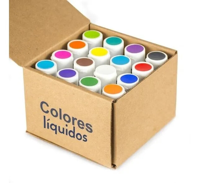 ENCO Pt-920002 Kit 16 Colores Liquidos Aerografo 40 G