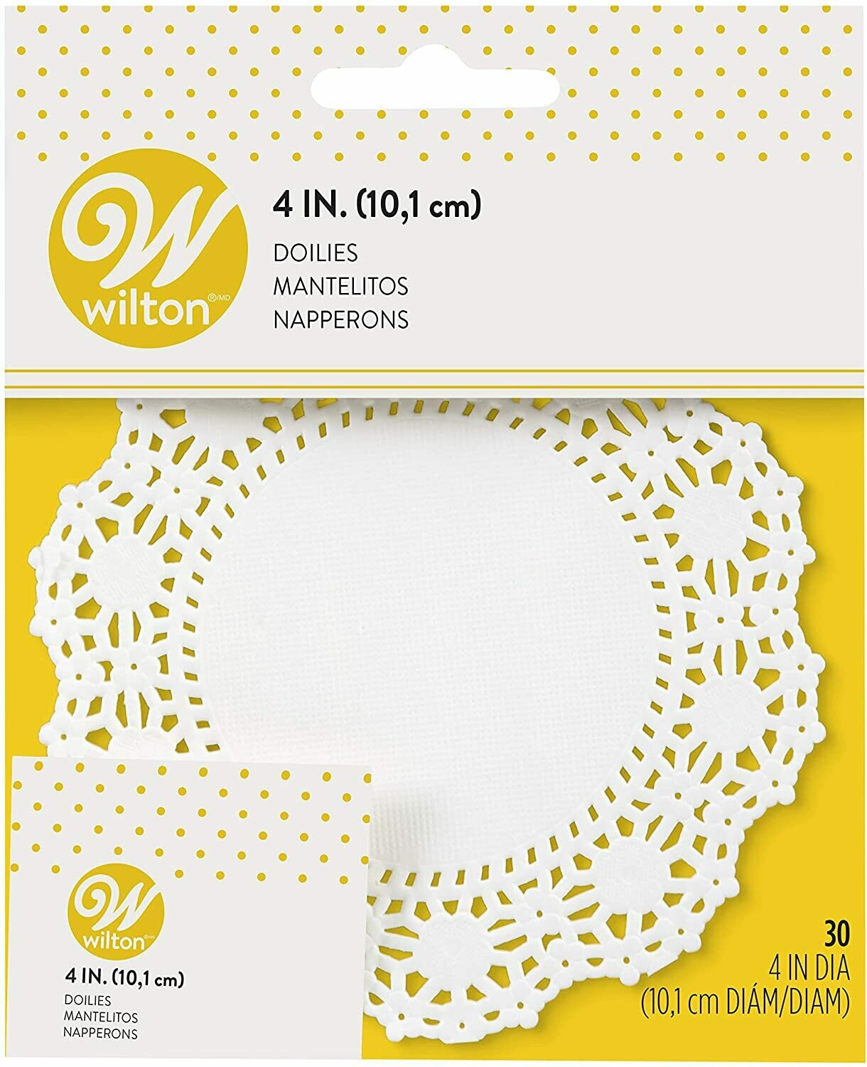 WILTON 2104-90204 Servilleta Blanca 4"