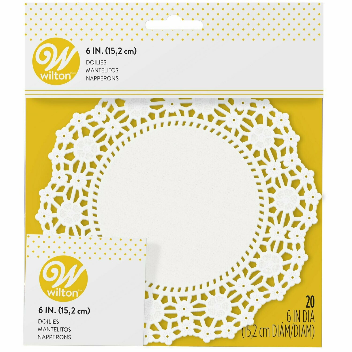 WILTON 2104-90206 Servilleta Blanca 6"