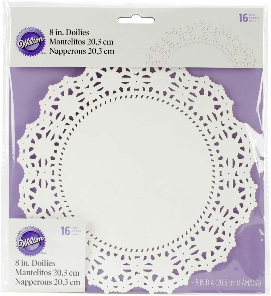 WILTON 2104-90208 Servilleta Blanca 8"