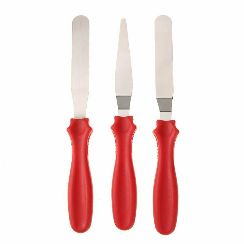BD-17499 Juego De 3 Espátulas Mango De Colores
