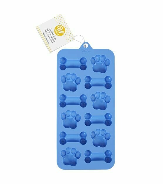 WILTON 2115-0-0112 Molde Silicon HUELLA y HUESO PERRO 12 cavidades