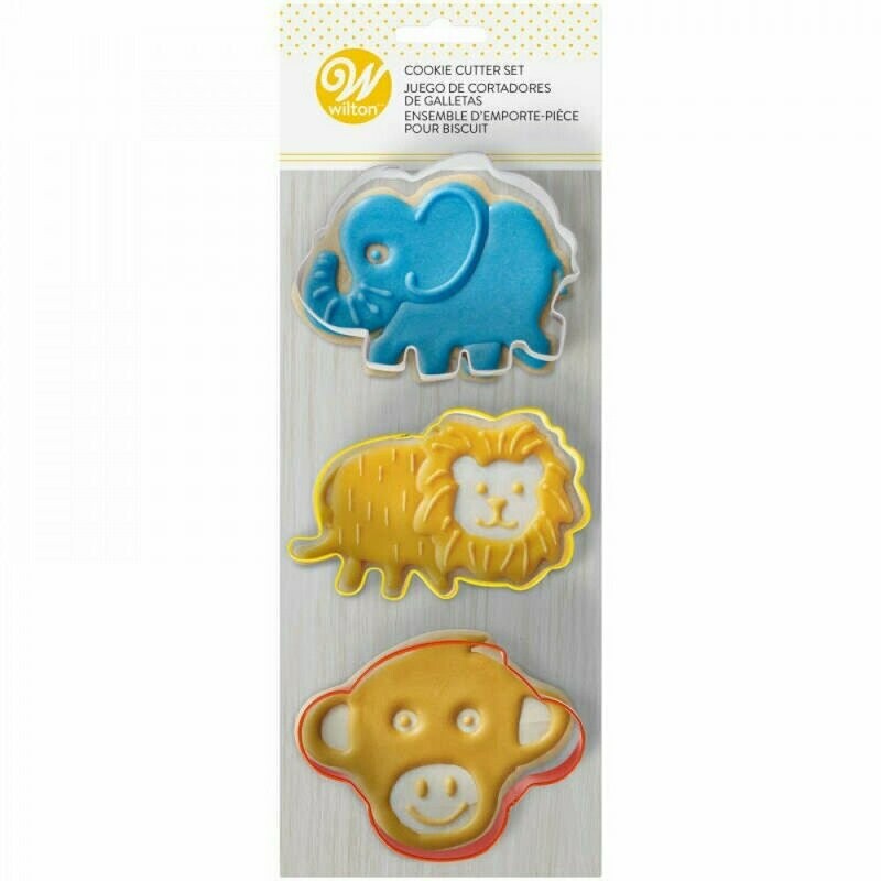 WILTON 2308-5494 Cortadores Animales De La Jungla 3 Piezas