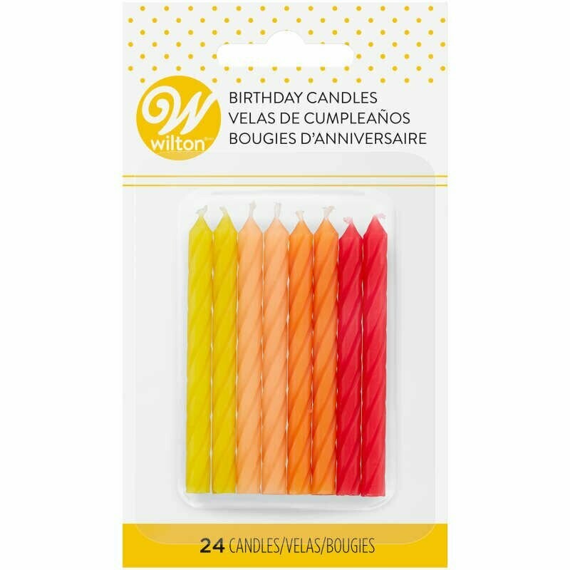 WILTON 2811-0-0057 Velas de Cumpleaños Calidas 24 piezas