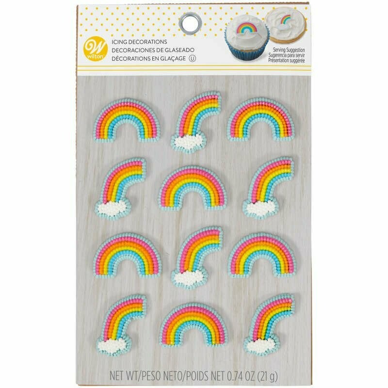 WILTON 708-0-0040 Figura de Azucar ARCOIRIS 12 piezas