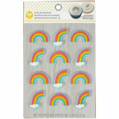 WILTON 708-0-0040 Figura de Azucar ARCOIRIS 12 piezas