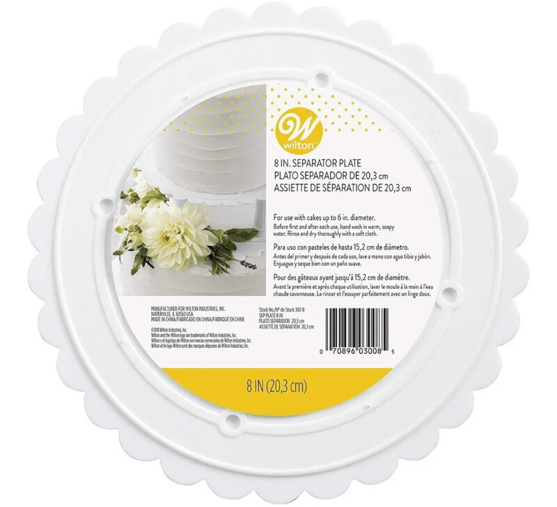 WILTON 302-8 Plato Redondo Decorado WILTON 302-8 Plato Redondo Decorado