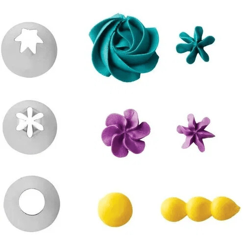 WILTON 418-1704 Dullas Extra Grande Set 1M, 2D, 2A