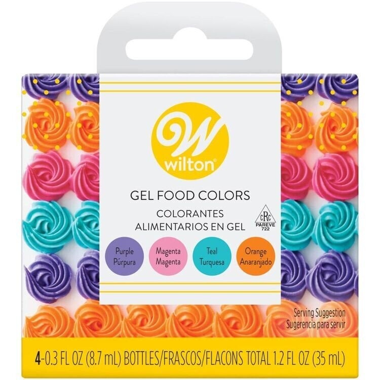WILTON 601-2425 Set de Colores en Gel NEON