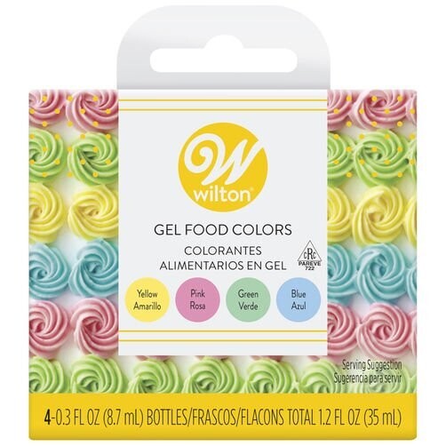 WILTON 601-5582 Set de Colorantes En Gel En Tonos PASTEL