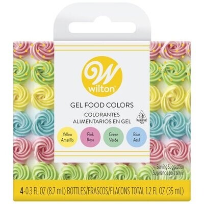 WILTON 601-5582 Set de Colorantes En Gel En Tonos PASTEL