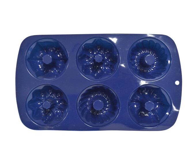 SIL624 Molde de silicon mini BUNDT 30X17X4 cm 6 cav