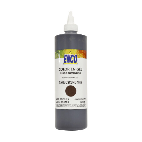 ENCO 1849-500 Colorante en gel Cafe Oscuro 500 gr