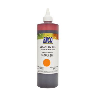 ENCO 2392-500 Colorante en gel Naranja 500 gr