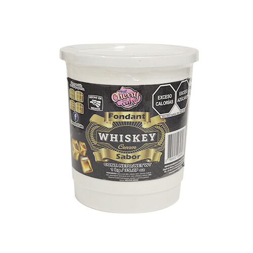 FONCW-1000 Fondant blanco sabor  CREMA DE WISKY 1k