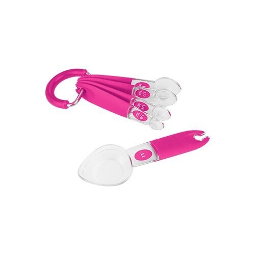 TOL00000089 Juego de Cuchara Medidora Rosas c/argolla