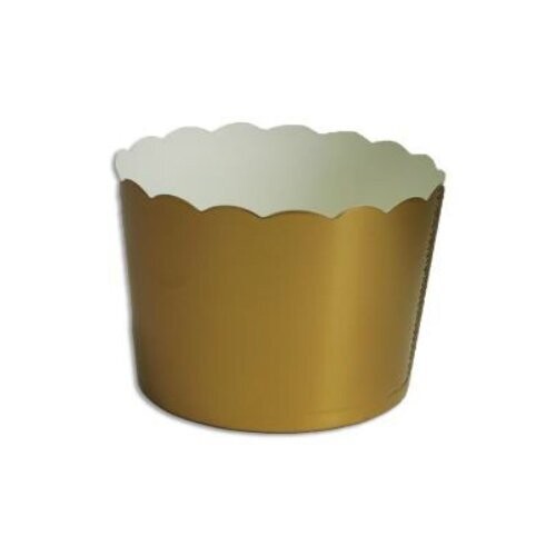 4-2743 Vasito Para Hornear Dorado 6x5.5 cm