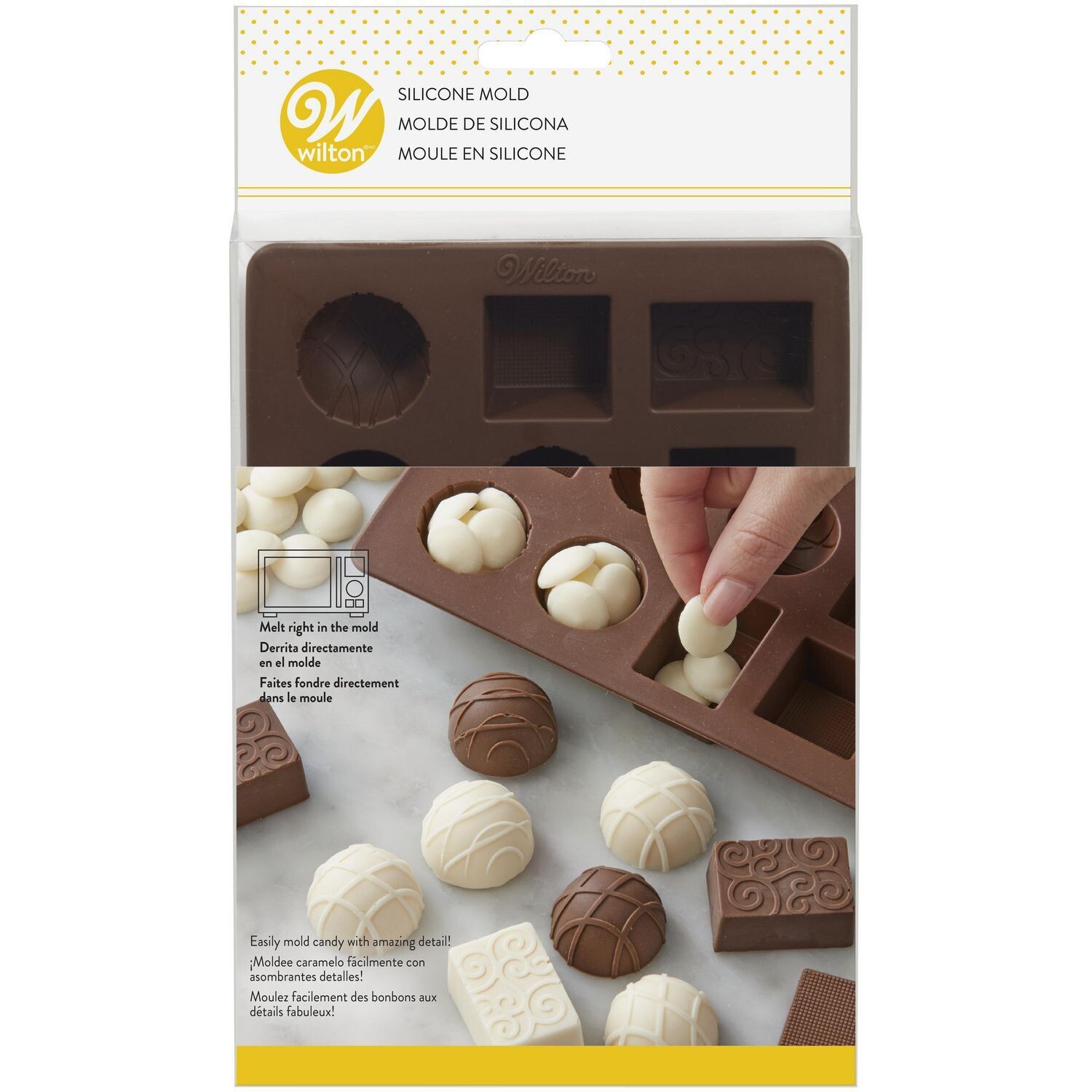 WILTON 2115-8515 Molde de Silicon Chocolates Finos