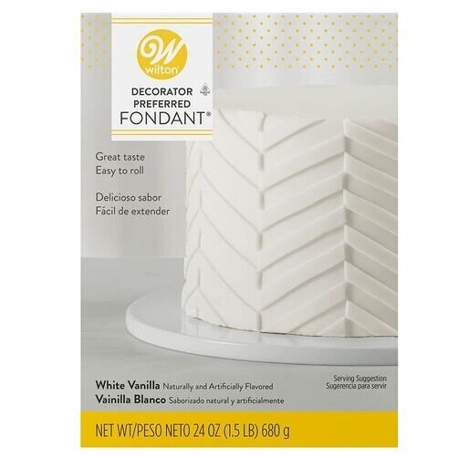 WILTON 710-2301 Fondant Blanco 680 Grs