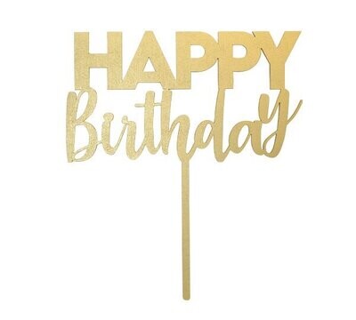 BAKE DARLING BDLGC-004 Letrero Happy  Birthday Madera Chico