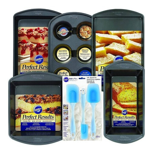 WILTON 2104-3677 Kit Moldes para Hornear y Espátulas