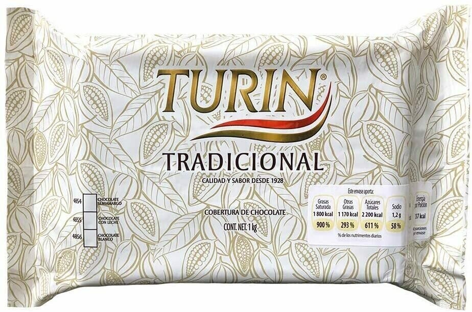 4855 Turin Tradicional Chocolate C/Leche Marqueta 1 Kg