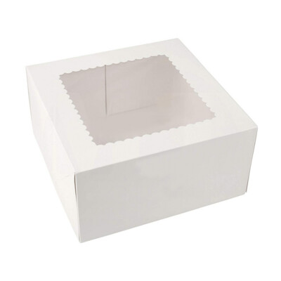 202017 Caja Blanca con Ventana 20.5 X 20.5 X 17.8 cm