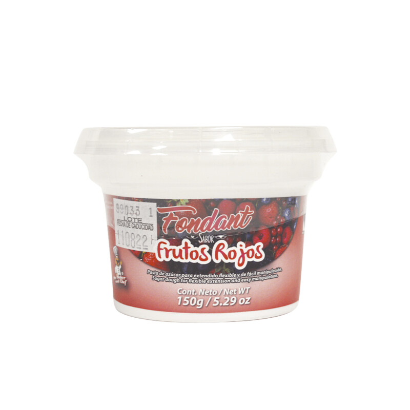 MA BAKER&CHEF FOPA09-150 Fondant Frutos Rojos Blanco 150g