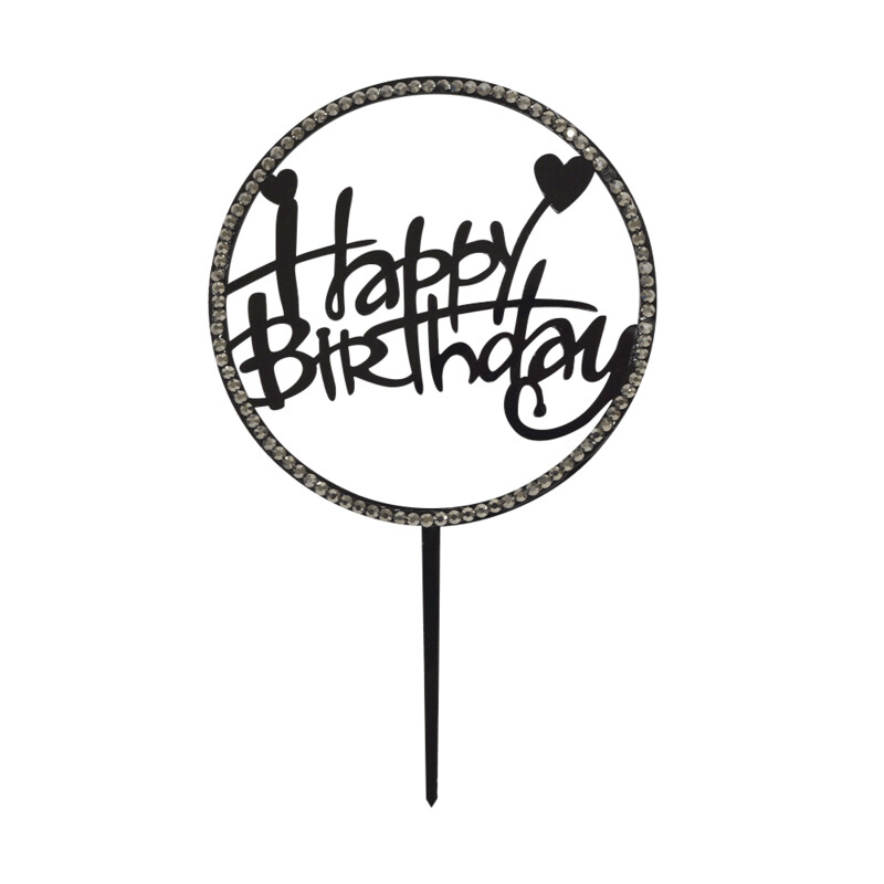 CTP000654 Letrero De Acrílico Happy Birthday