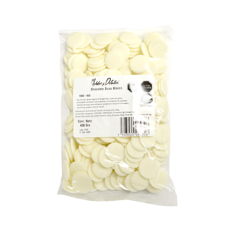 1905-450 Cobertura De Chocolate Sicao Blanco 450g