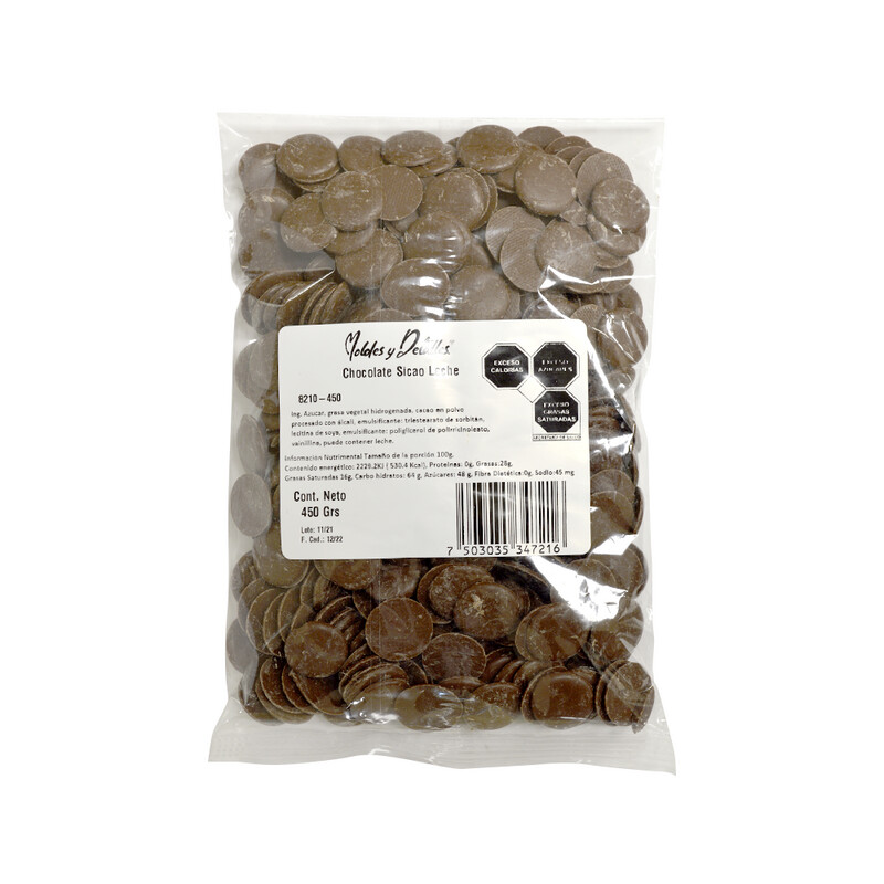 8210-450 Cobertura De Chocolate Sicao De Leche 450g