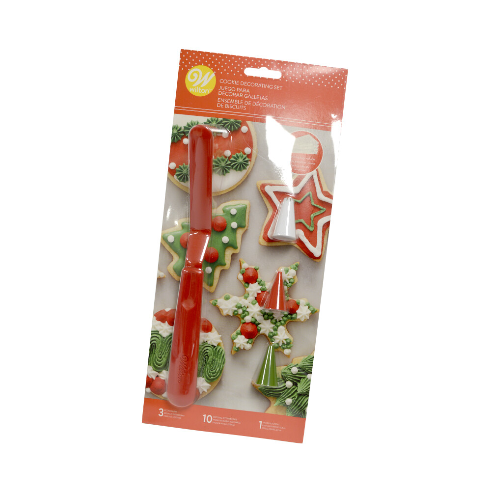 WILTON 2107-0-0288 Juego Para Decorar Galletas Espatula y Duyas