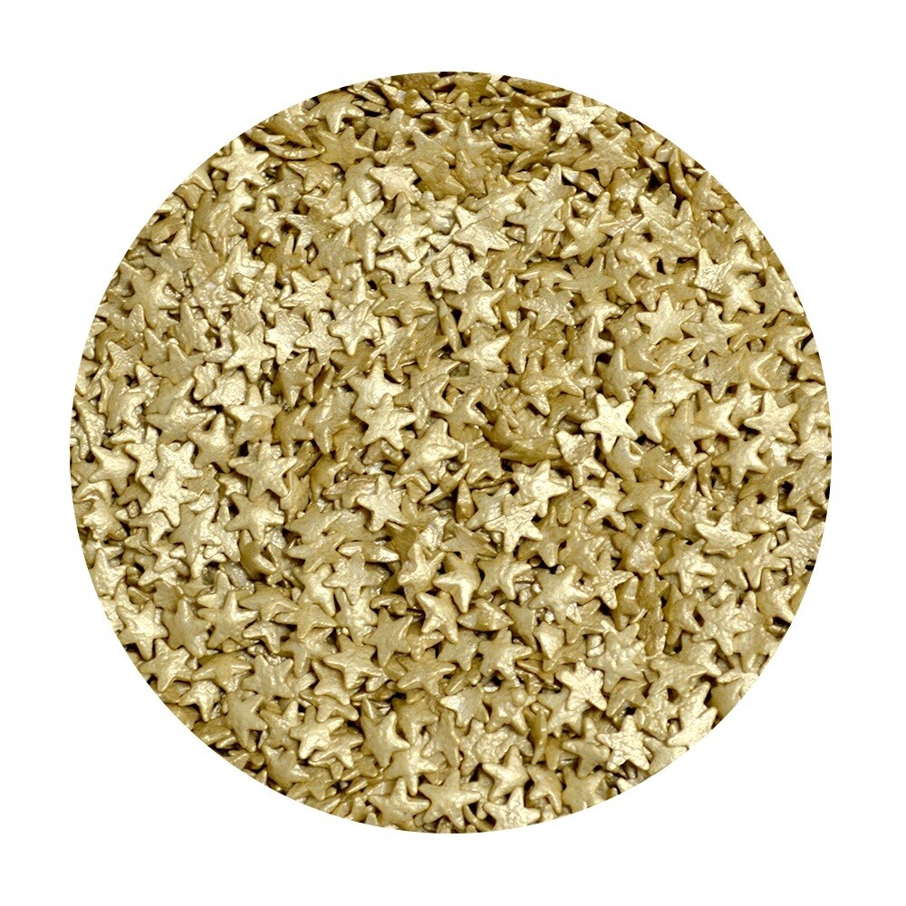 BAKE DARLING 214217-500 Confeti Estrella Cromado Oro 500g