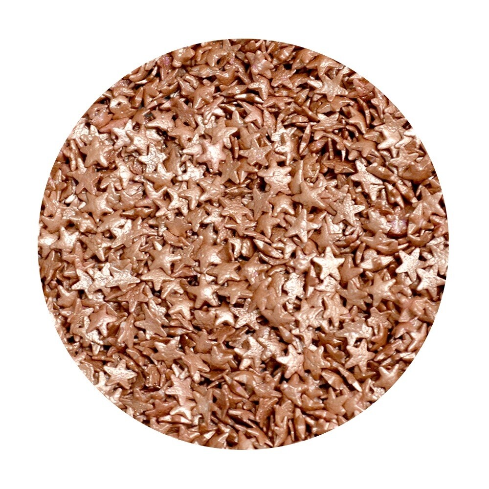 BAKE DARLING 214219-500 Confeti Estrella Cromado Rose Gold 500g