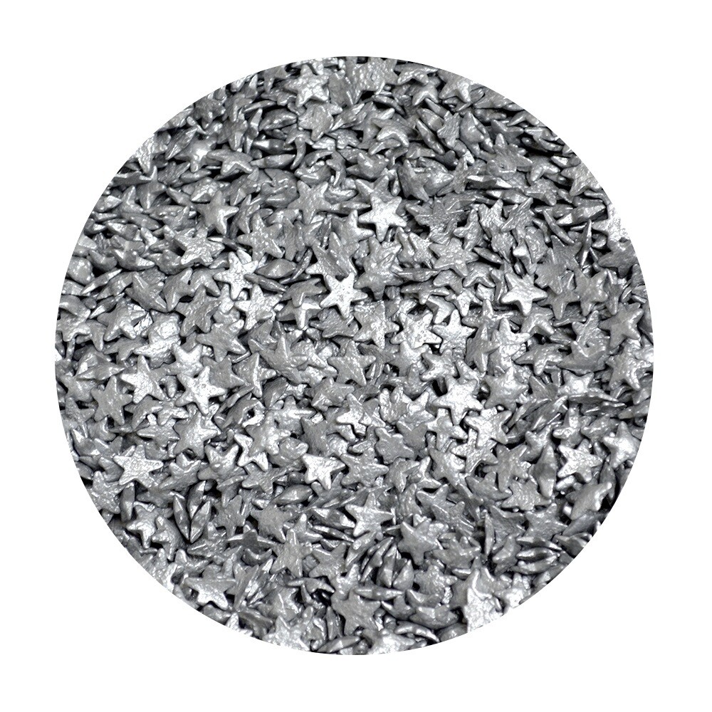 BAKE DARLING 214218-500 Confeti Estrella Cromado Plata 500g