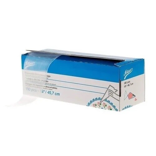 ATECO 4718 Manga Desechable 45.7 cm 100 piezas