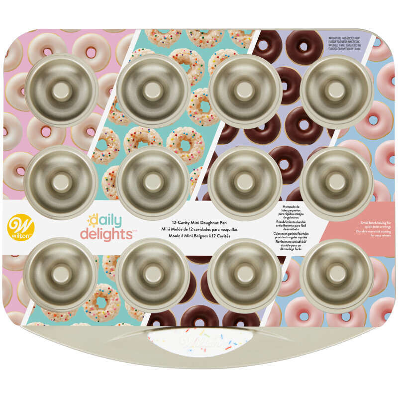 WILTON 2105-0-0647 Molde Horner Mini Donas 12 Cav Antiadherente