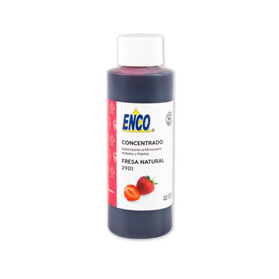 ENCO 2901-120 Concentrados para Helados y Paletas Fresa Natural 120ml