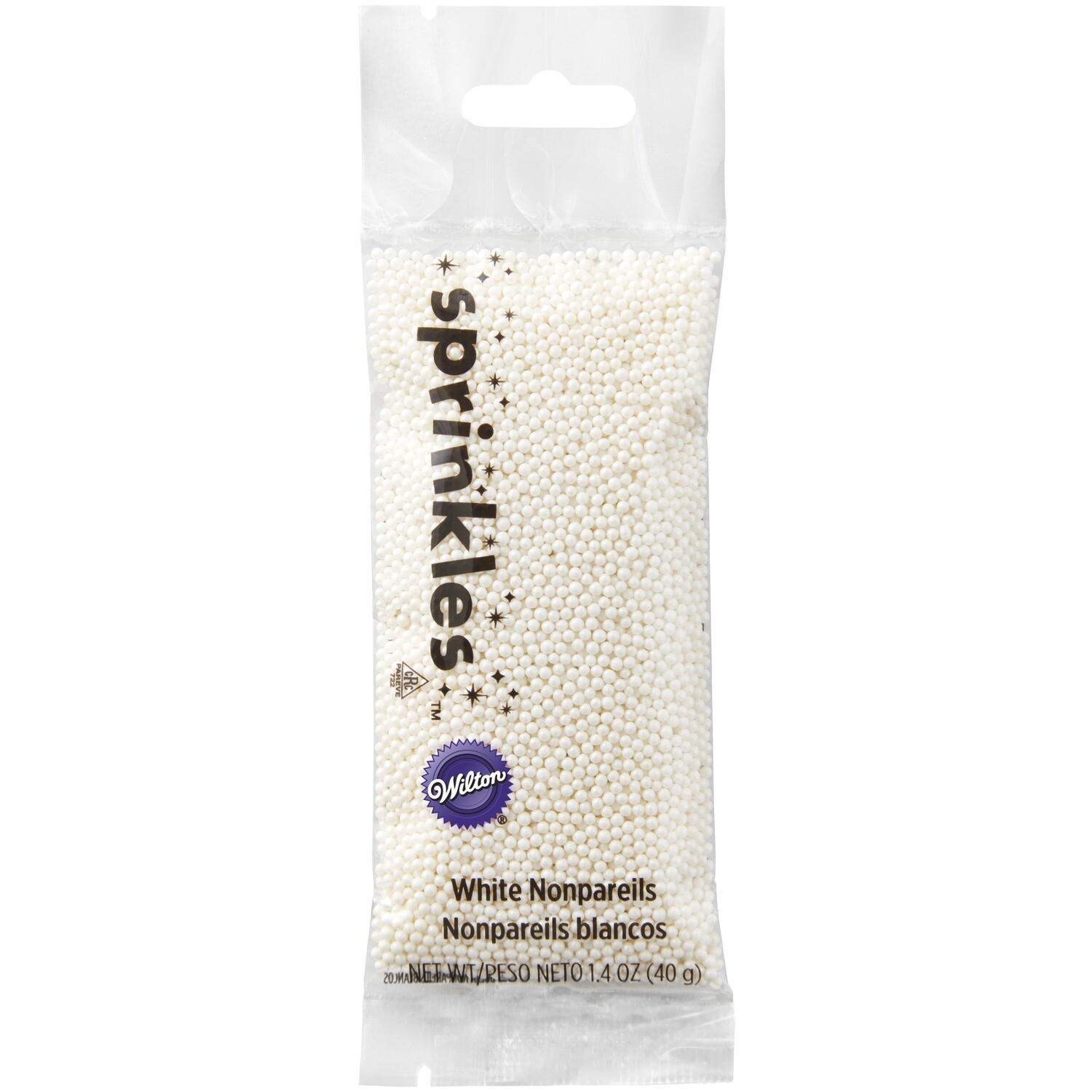 WILTON 710-4093 Gragea En Bolitas Blancas Decoracion 40g