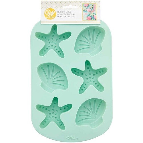 WILTON 2105-0-0835 Moldes Silicon Figuras Marinas 6 cav.