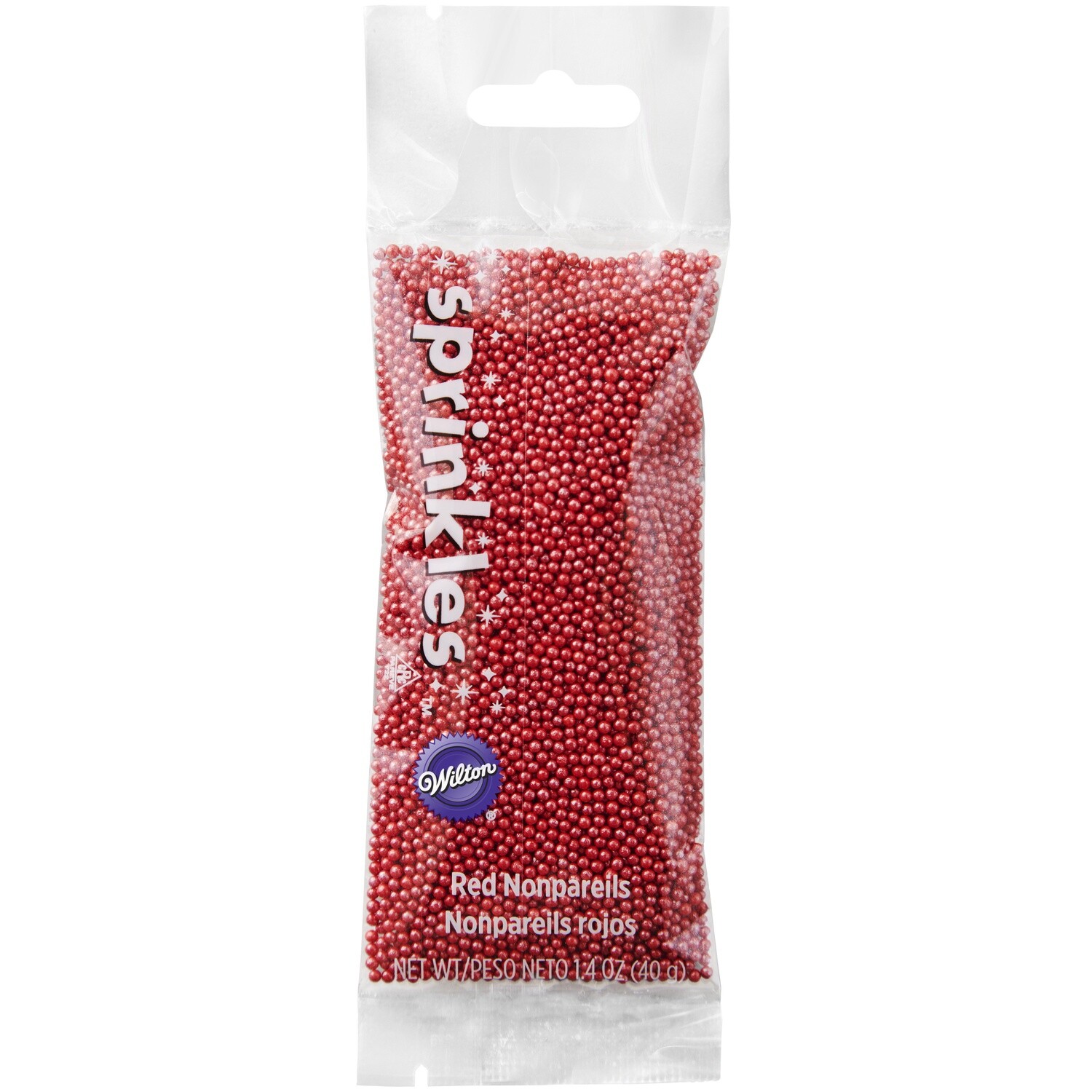 WILTON 710-4086 Gragea En Bolitas Rojas Decoracion 40g