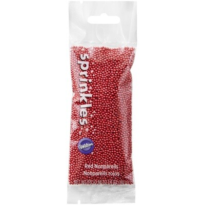 WILTON 710-4086 Gragea En Bolitas Rojas Decoracion 40g