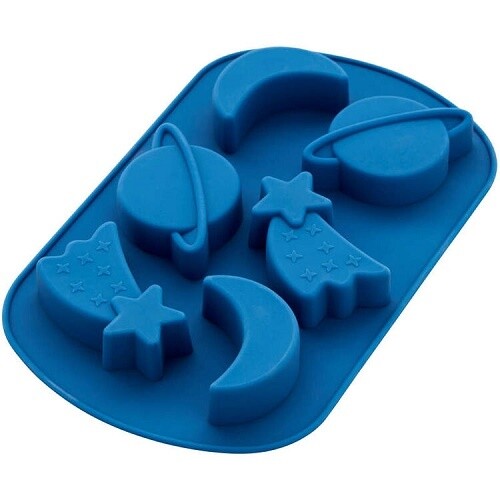 WILTON 2105-0-0836 Moldes Silicon Figuras Del Espacio 6 cav.